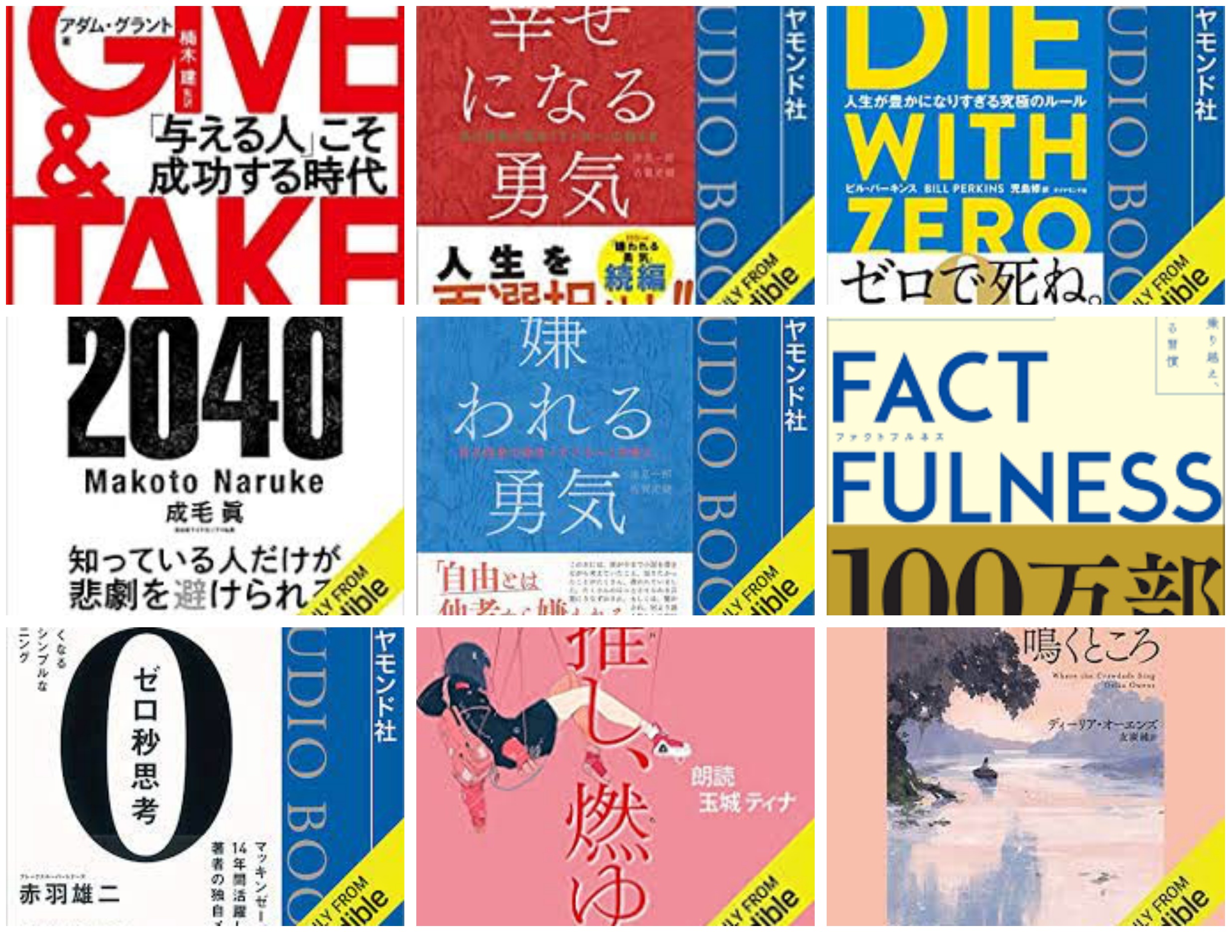 オーディブル（Audible）聴き放題対象